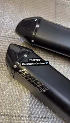 Εξατμίσεις Race Guns carbon με link pipe TDM900-thumb-1