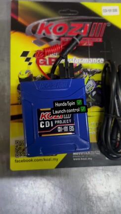Ηλεκτρονική Kozi μπλε 5pin με 8 χάρτες Honda Supra,Glx,Kaze r,Lifan-thumb-1